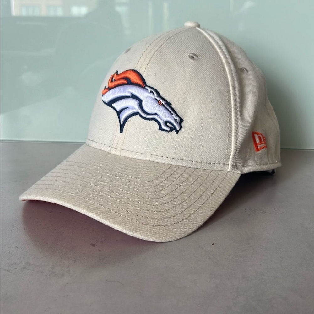 Denver Broncos 39THIRTY Hat – Cream/Orange - L/XL